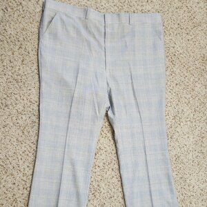 men's vintage pants sz 50 1970s plaid new old stock